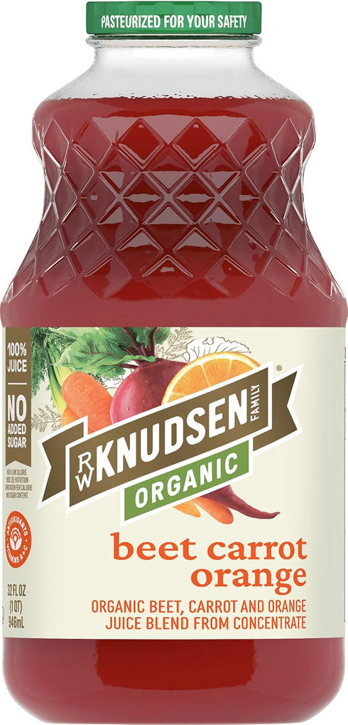 32 R.W. Knudsen Family Organic Beet Carrot Orange Juice Blend, Ounces