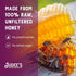 Packets 50 Count Judee's Gluten Free Raw Honey Sticks - Tea & Coffee Sweetener Raw Honey - Gluten Free Snack Sticks