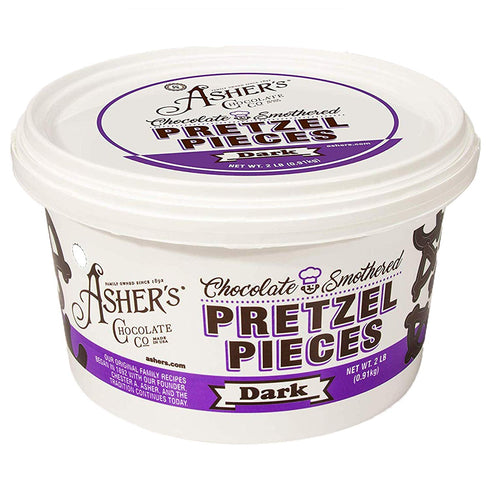 Asher's Chocolates, Chocolate Covered Pretzels, Bulk Smothered Pretzels, Gourmet Sweet and Salty