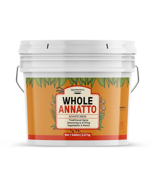 Unpretentious Whole Annatto Seeds, 1 Gallon, Seasoning, Grilling Spice & Rub, Cooking
