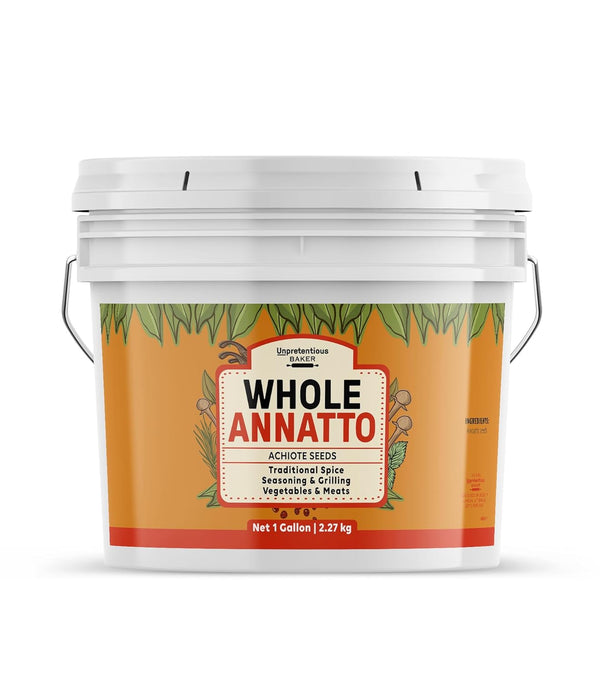 Unpretentious Whole Annatto Seeds, 1 Gallon, Seasoning, Grilling Spice & Rub, Cooking