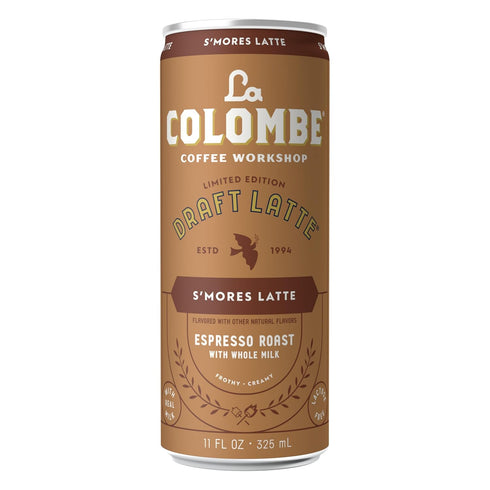 11 oz (Pack 12) La Colombe Coffee, S'mores Latte, Cold Brew Draft Latte, fl Cans