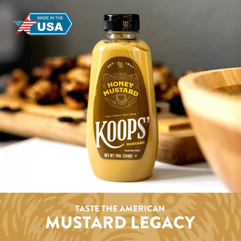 12 oz. 4 Pack Koops' Honey Mustard, Bottle