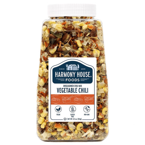 Harmony House Plain Vegetable Chili Mix Gluten Free, Low Sodium, For Cooking,