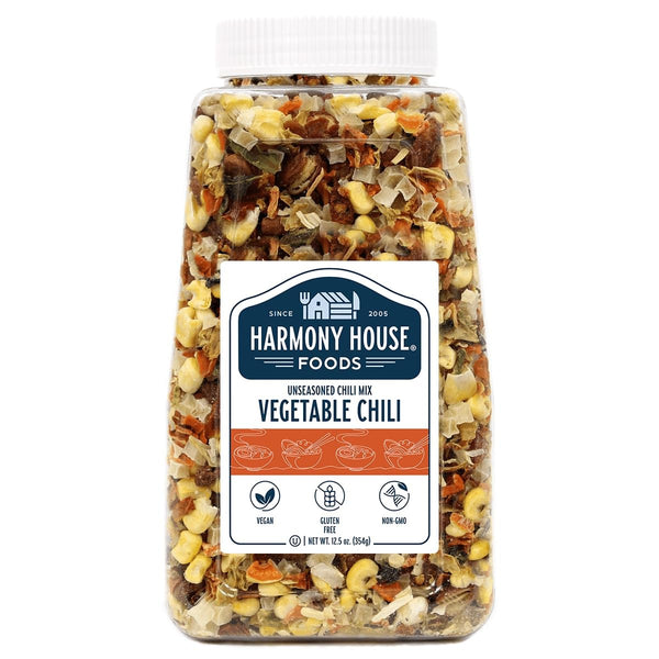 Harmony House Plain Vegetable Chili Mix Gluten Free, Low Sodium, For Cooking,