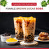 1 12 oz Fanale Brown Sugar Boba Tea Kit with Boba Pearls, US Boba Co Tapioca Pearl Made in USA Pound, Brown sugar boba