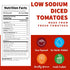 (14.5 oz. 12 pack) Dei Fratelli Low Sodium Diced Tomatoes Cans, - Vine-Ripened Non-GMO