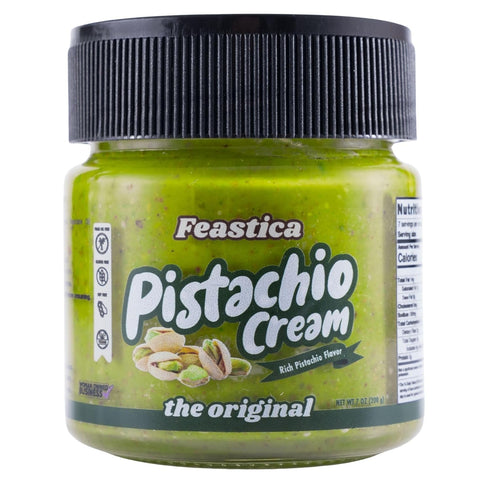FEASTICA Pistachio Cream Original 70% Pistachio Spread, Rich, Nutty, Gluten-Free, Vegan, No Palm