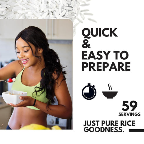 3 LB, 48 oz Rice Cream Plain Jasmine White Rice Hot Rice Cereal Scoop Included - Easily Digestable Carb Source