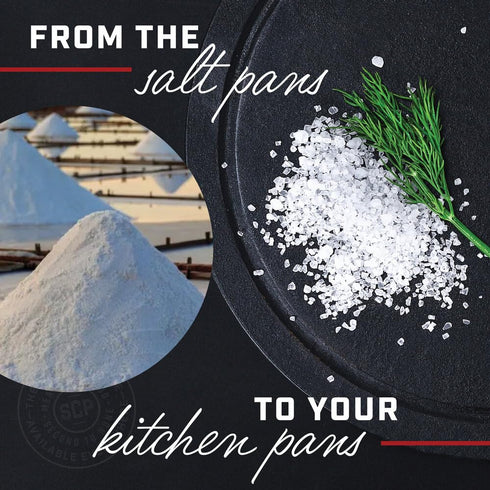 14oz (2 Pack) Portuguese Sea Salt Fleur De Sel Our Handcrafted, Gourmet, Portuguese Salt Is Naturally Sourced From The