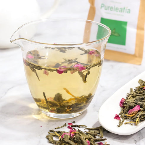 Pureleafia Set 12 15g 5g 2L Herbal Fruit Tea Gift - Artisan Flavors, Loose Leaf Pouches, Hot & Cold Brew, Sugar-Free