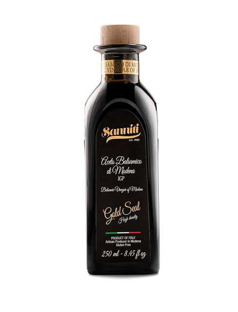 250 ml Sanniti Premium Aged High Density Gold Seal Balsamic Vinegar of Modena Aceto Balsamico IGP