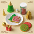 Wayin 6oz Christmas Edible Sanding Sugar Sprinkles, Coarse Sparkling Sugar with Red, Green, Gold, White, Perfect