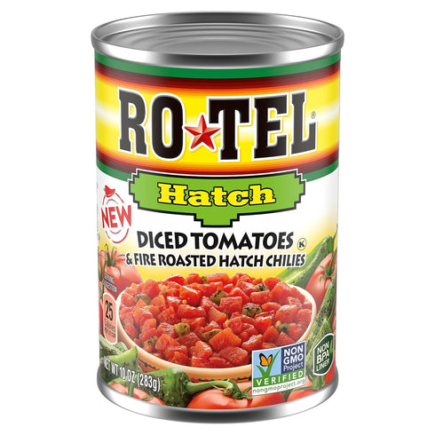 Generic ROTEL Diced Tomatoes & Fire Roasted Hatch Chilies, 10 oz. (Pack of
