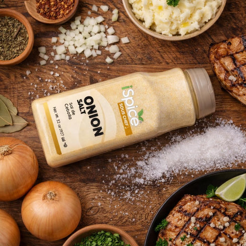 32 oz iSpice Blend | Onion Salt | | Bulk Size | Rich Aroma | Kosher (Onion Salt)