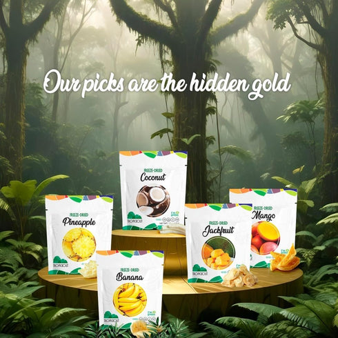 100% (1.7oz 48g) Tropickout Freeze Dried Banana Fruit Snack Brazilian Fruit, No Added Sugar, No Additives, Gluten-Free