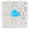 White Pearl Sprinkles for Cake Decorating, 4 Sizes Sugar 130g/4.6oz, Cupcake, Ice