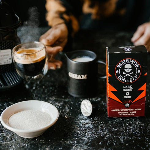 Death Wish Coffee, Capsules Compatible with Nespresso Original Machines, Dark Roast