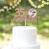 Sumerk 35th Anniversary Cake Topper, 13PCS Rose Gold Glitter Cake Decorations for Wedding Anniversary Celebration Party