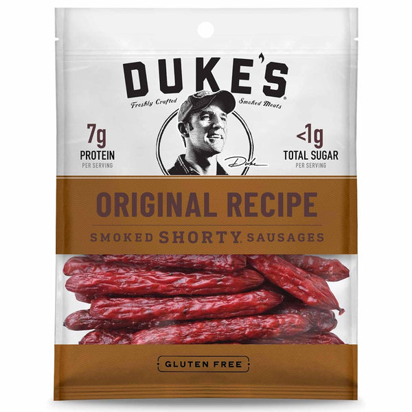 Duke's Pork Original Smoked Shorty Sausages, 7g Protein Per Serving, Easter Basket
