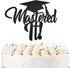 Mastered It Cake Topper - 2021 High School Graduation Cake Decor, College Graduation Party Supplies