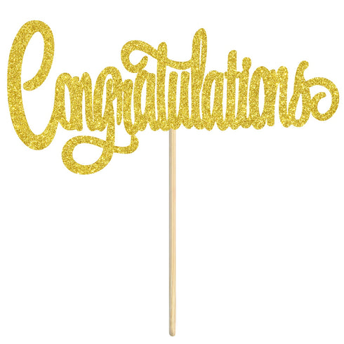 Congratulations Cake Topper, Congrats Grad Graduate, 2025 Graduation/Wedding/Birthday Party Decorations Supplies