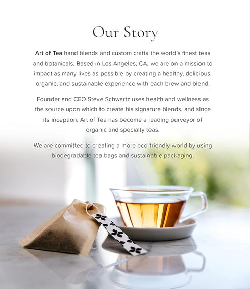 12 Count Art of Tea | Assorted Tea Sampler | Sampler Box | Breakfast Tea, Earl Grey Creme, Egyptian Chamomile
