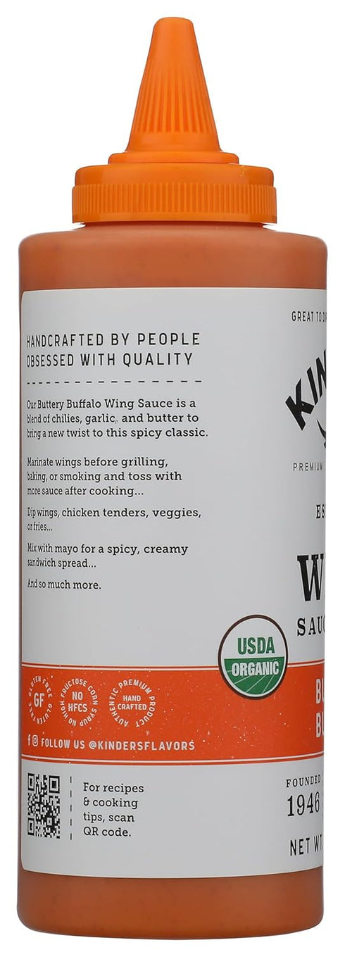 13.4 OZ KINDERS Organic Buttery Buffalo Wing Sauce