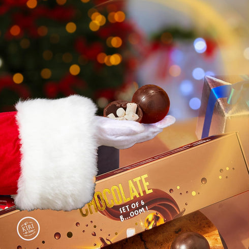 Set 6 2 Hot Chocolate Bombs Marshmallow Filled Balls - of - Delicious Cocoa Melts Bomb Filled Marshmallows - Flavors