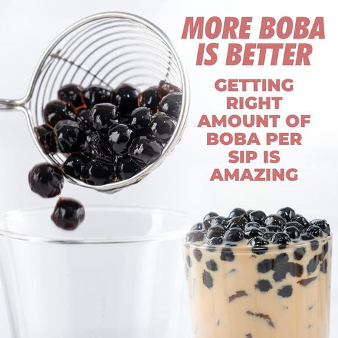 Fusion Select Tapioca Pearl - Brown Sugar Flavor Quick Cook Tapioca for Boba Tea, 8 Ounce