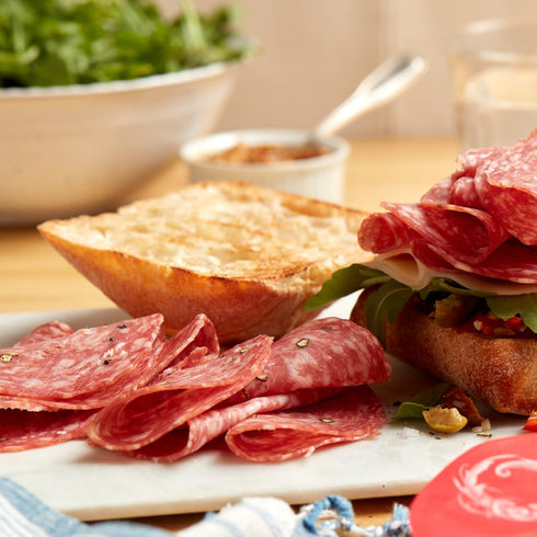 (4 oz, 3 Pack) Olli Salumeria, Pre-Sliced Salami, Genoa - Seasoned With Salt and White Pepper