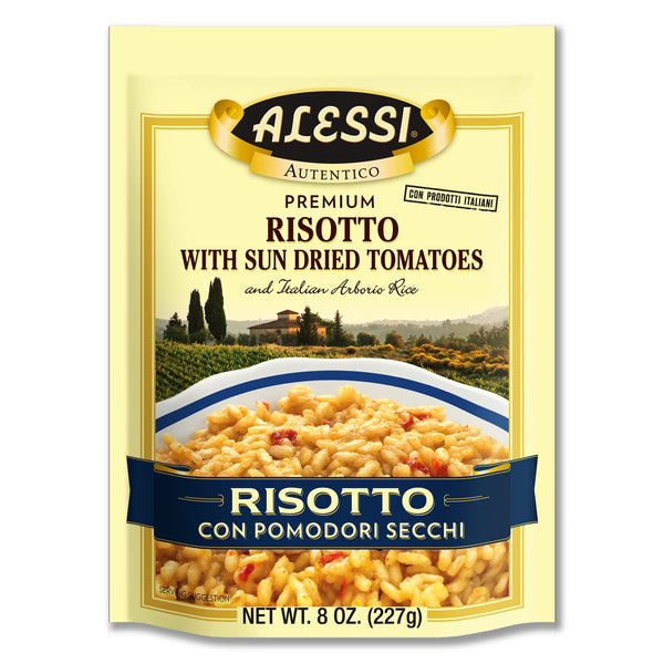 Alessi Autentico, Premium Seasoned Risotto, Italian Arborio Rice, Easy to Prepare, 8oz