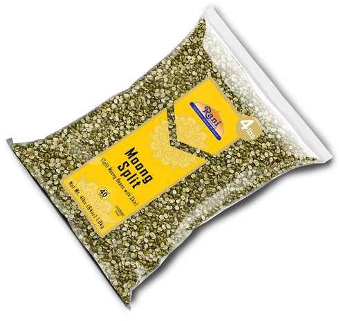 64oz (4lbs) 1.81kg Rani Moong Split (Split Mung Beans with Skin) Lentils Indian Bulk ~ All Natural | Gluten Friendly |