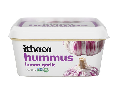 Hummus, Hummus, 10oz Ithaca Lemon Garlic Non-GMO, Minimal Ingredients
