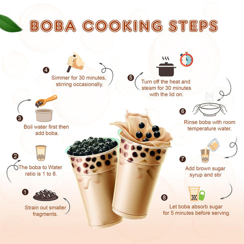 1 (Pack 3) US Boba Co Unsweetened Tapioca Pearl, Easy to Cook, Tapioca Boba Balls for Tea Milk, Coffee & Dessert
