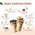 1 (Pack 3) US Boba Co Unsweetened Tapioca Pearl, Easy to Cook, Tapioca Boba Balls for Tea Milk, Coffee & Dessert