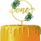 One Cake Topper for Baby 1st Birthday Decorations, First Birthday Party Supplies, Hawaiian Luau Acrylic Gold