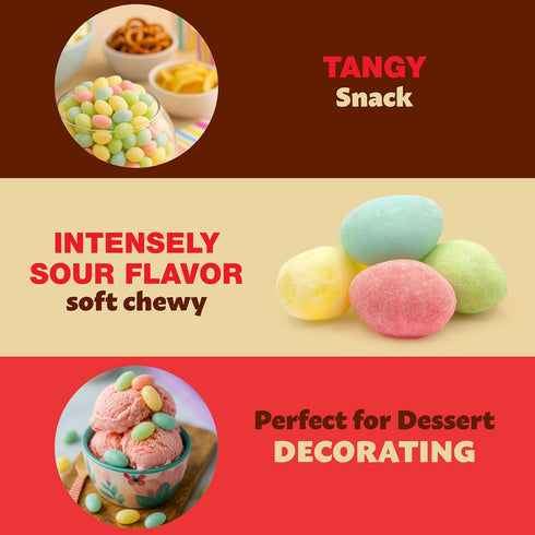 2 Sour Jelly Beans Bulk Candy | Pound Bag | Assorted Fruit Flavored Jelly Beans for Candy Buffets, Decorations & Party