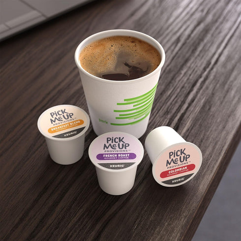 Pick Me Up Provisions 96 Count 100% Single-Serve Coffee Capsules & Pods Colombian Medium Roast K-Cup Compatible Single
