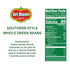 14.5 oz. (Pack 12) Del Monte Southern Style Whole Green Beans, Can of Spicy & Smoky Flavors, Ready to Eat Side Dish