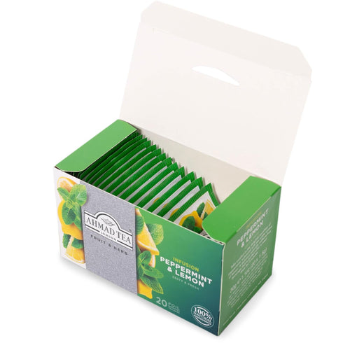 Ahmad Tea Peppermint & Lemon Tea, 20 Bags, 30g