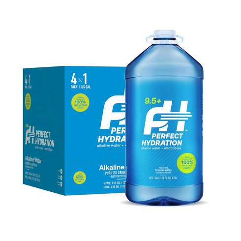 Perfect Hydration 9.5+ pH Alkaline Drinking Water, Electrolyte Minerals for Taste, Made