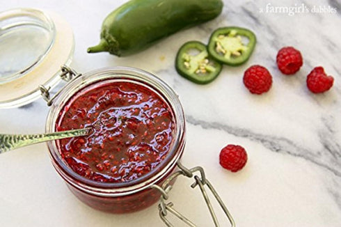 Blackberry Patch 10 oz Raspberry Pepper Preserves - Jar - Gourmet All Natural Organic, replaces Jam and Jelly
