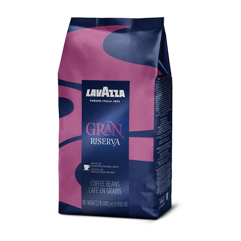 2.2LB Lavazza Gran Riserva Whole Bean Coffee Blend, Dark Espresso Roast, Bag Authentic Italian