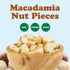 2 Food to Live Macadamia Nut Halves & Pieces, Pounds Raw, Shelled, Unsalted, Kosher, Vegan, Bulk. Keto Snack. Good