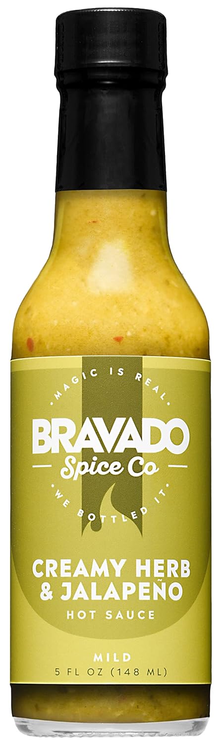 Creamy Herb And Jalapeo Hot Sauce By Bravado Spice Gluten Free, Vegan,