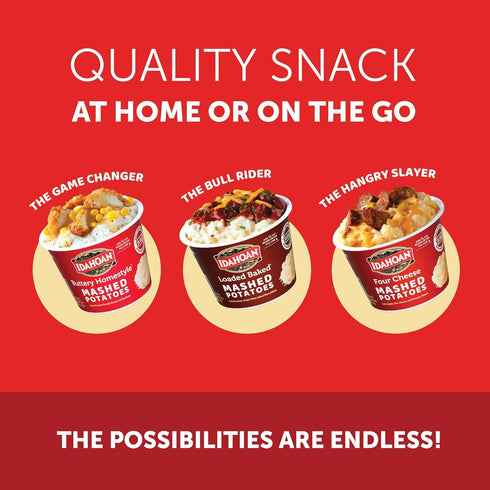 1.5oz (Pack 24) Idahoan Buttery Homestyle Mashed Potatoes Cup