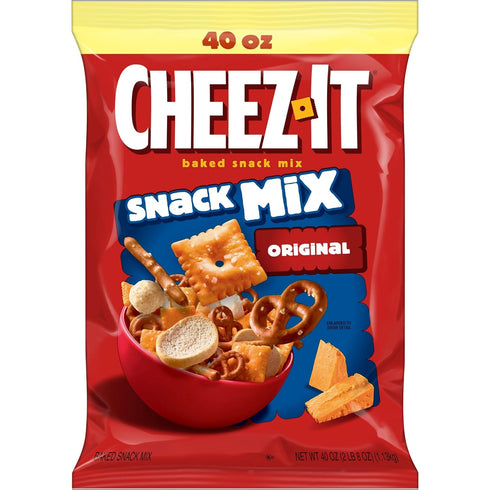 40oz (1 Cheez-It Snack Mix, Classic Baked Mix, Lunch Snacks, Classic, Bag Bag)