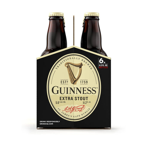 Guinness 6pk, 11.2 Oz 5.6 Extra Stout, Fl bottles, % ABV
