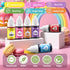 12 Set, 0.25 Fl.oz(6ml)/Bottles Color Gel Food Coloring Liquid KATSPRO Food Grade Tasteless Vibrant Food Coloring Dye